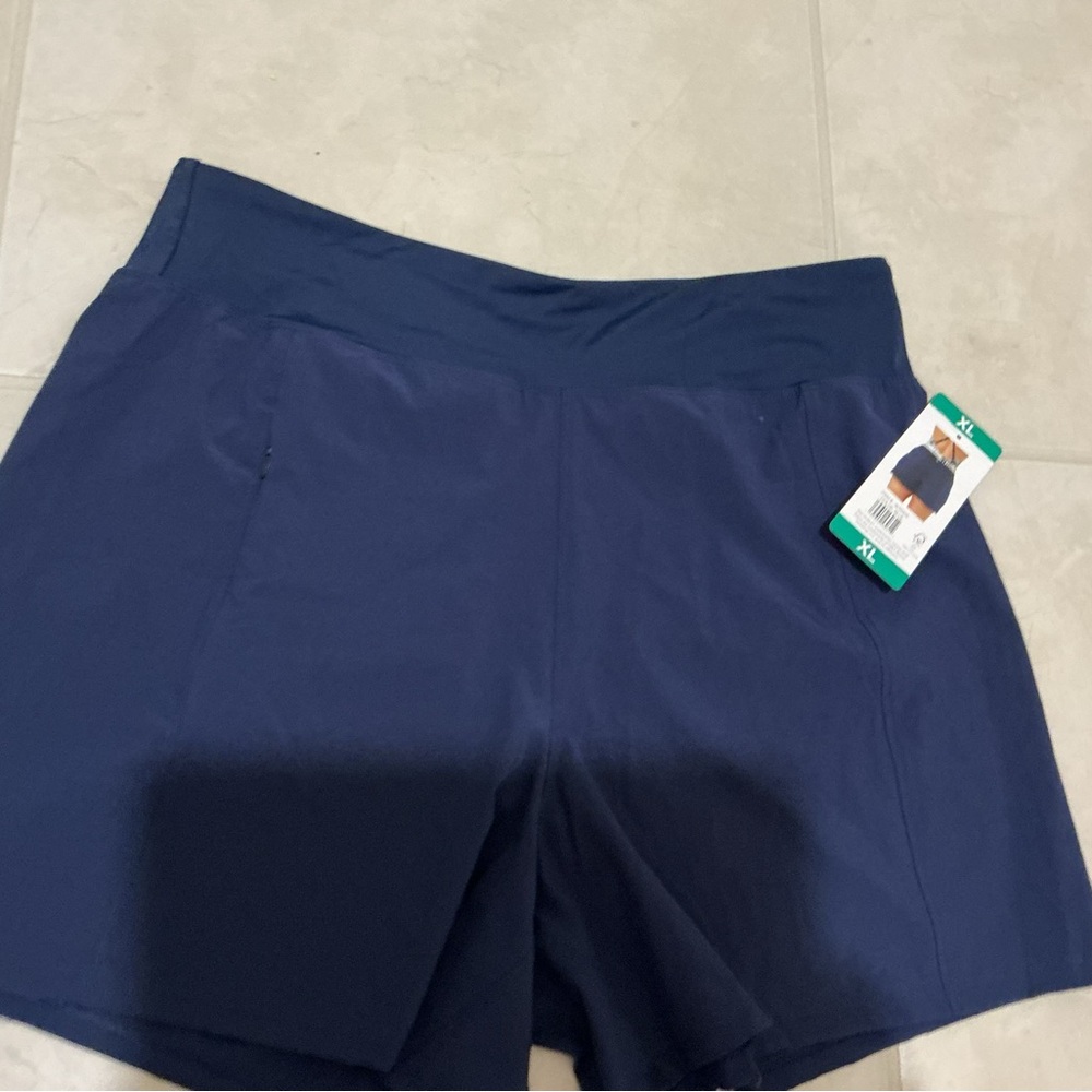 Hurley Women's Deep Blue High Waist swim Shorts